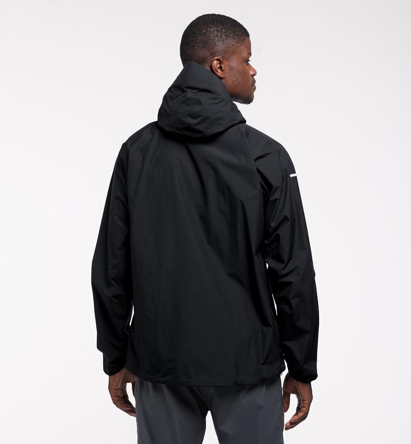 Haglöfs Mens L.I.M Waterproof Jacket Black New Zealand 72469MDFZ